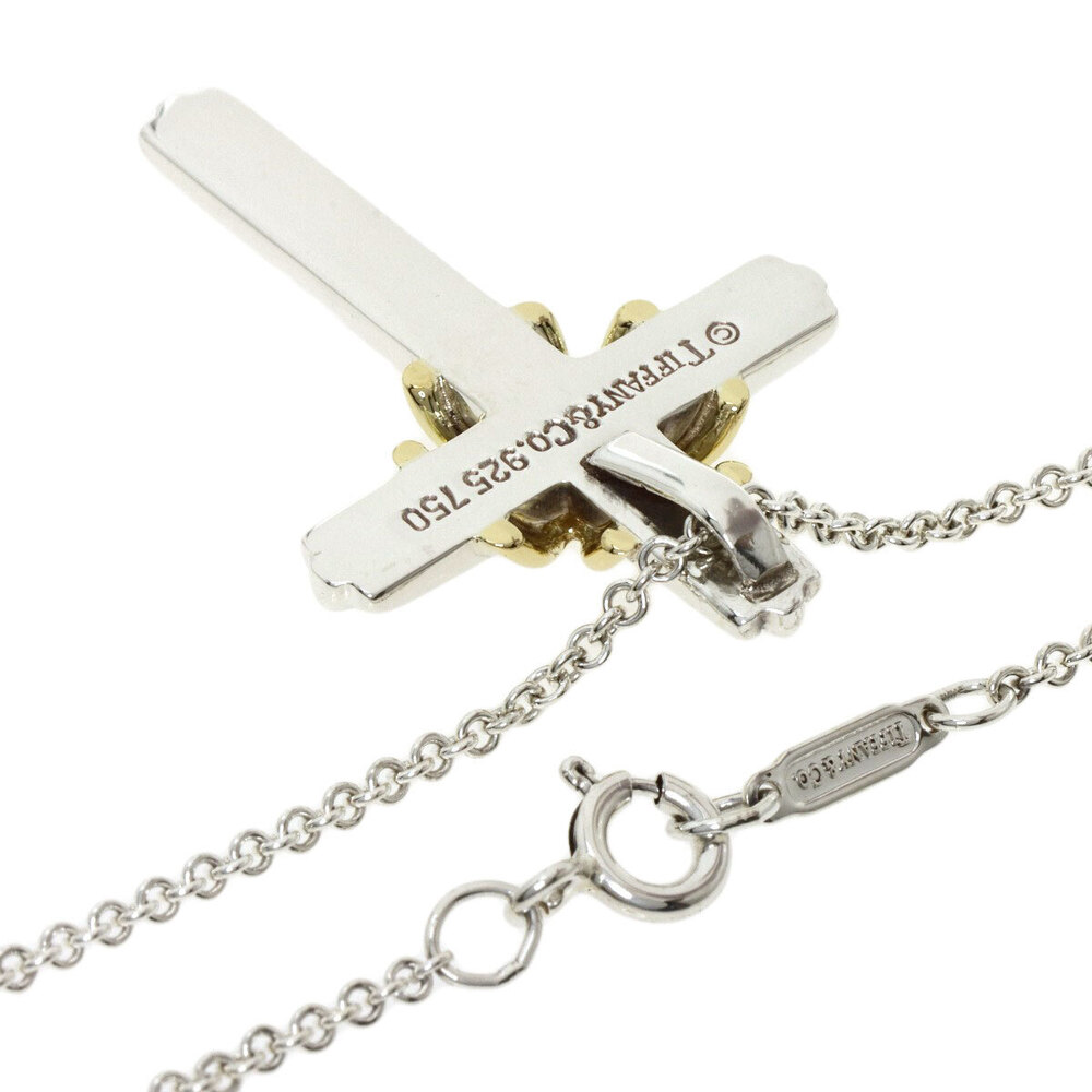 Tiffany Signature Crossbody Necklace Silver Yellow Gold Co